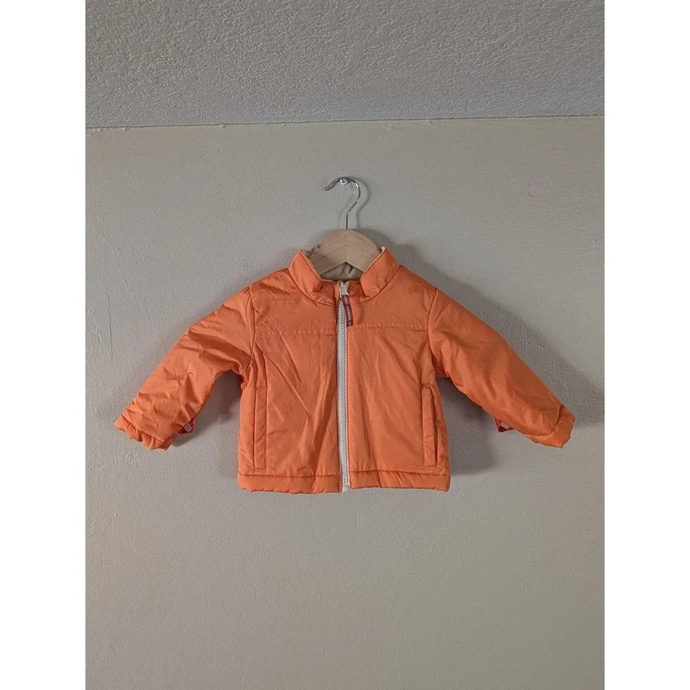 Cat & Jack‎ Toddler 3-in-1 Puffer Jacket Set Orange Woodland Animals Child 12m